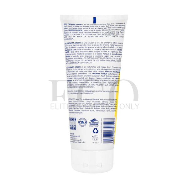 Дитячий шампунь та гель для душу TRISWIM Junior HAIR AND BODY WASH 2in1, 200 мл